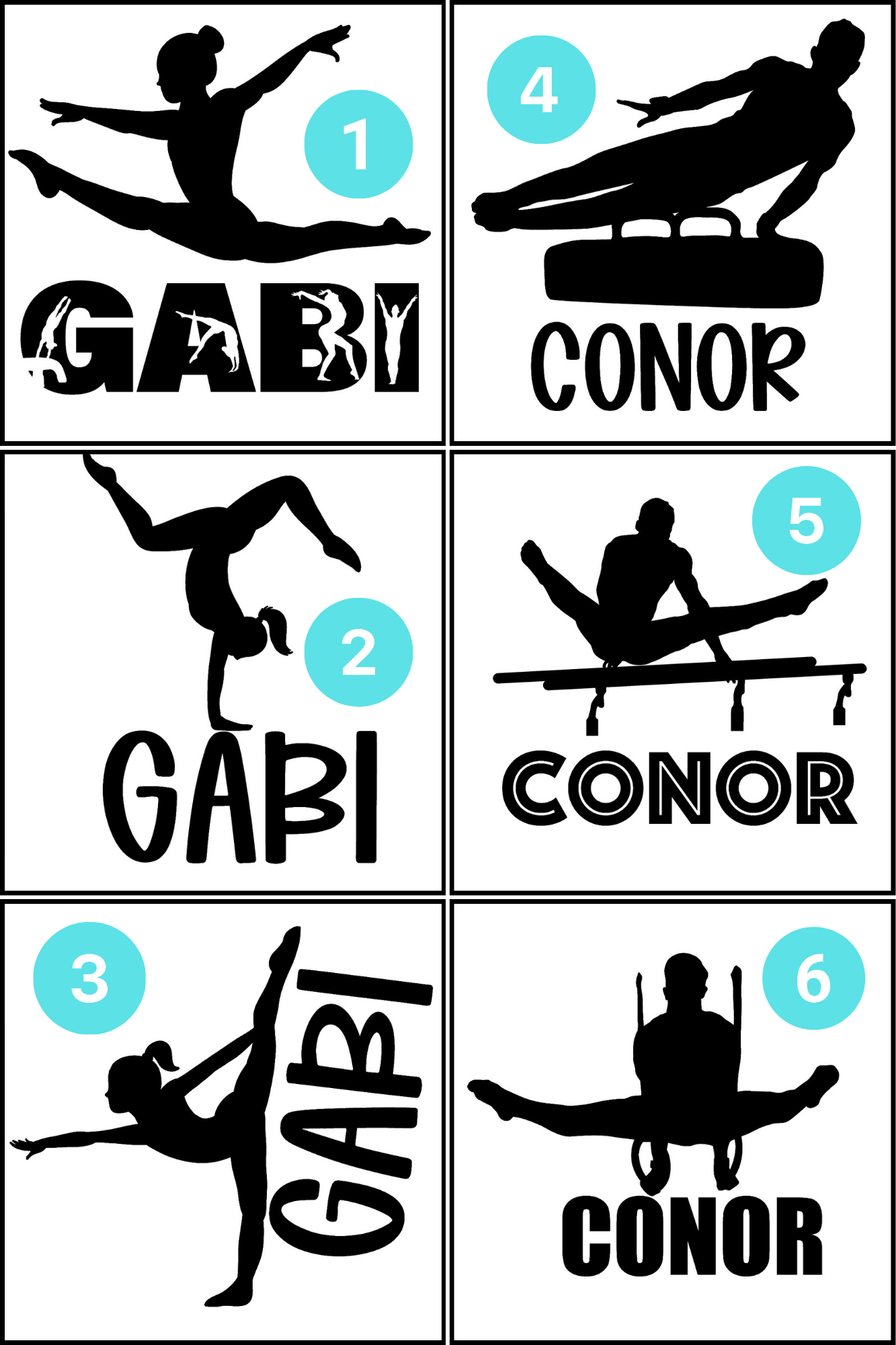 Personalized Gymnastics Light (Male & Female)