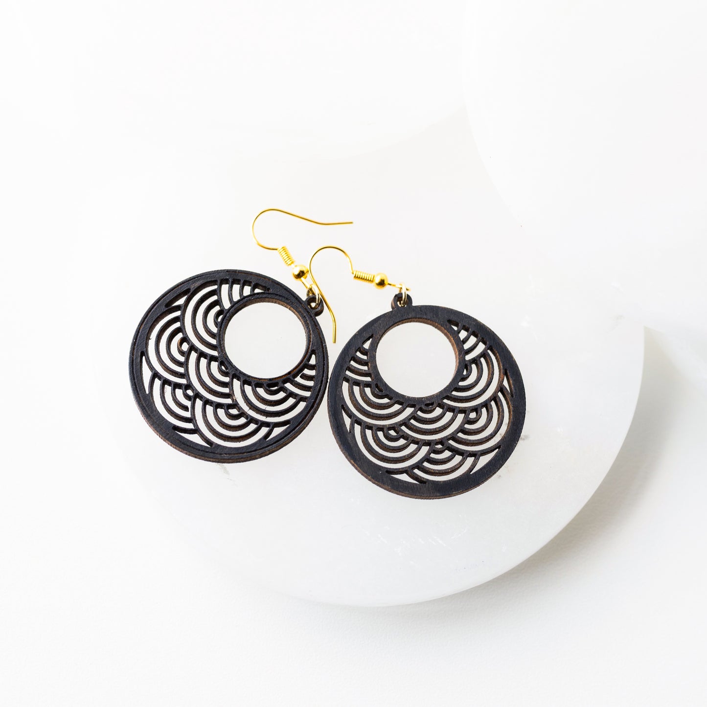 Scalloped Rainbow Hoops