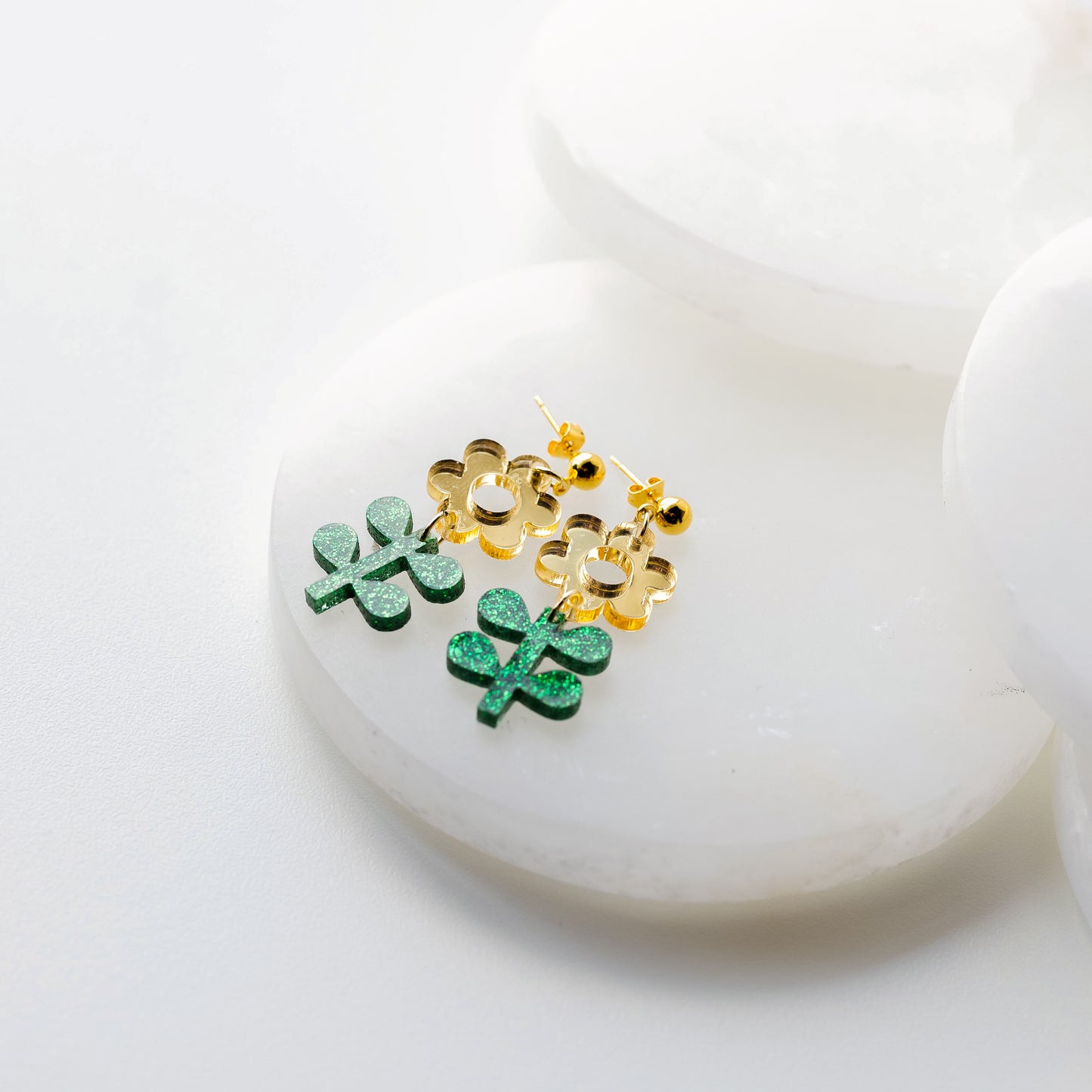 Flower Stem - Gold & Green