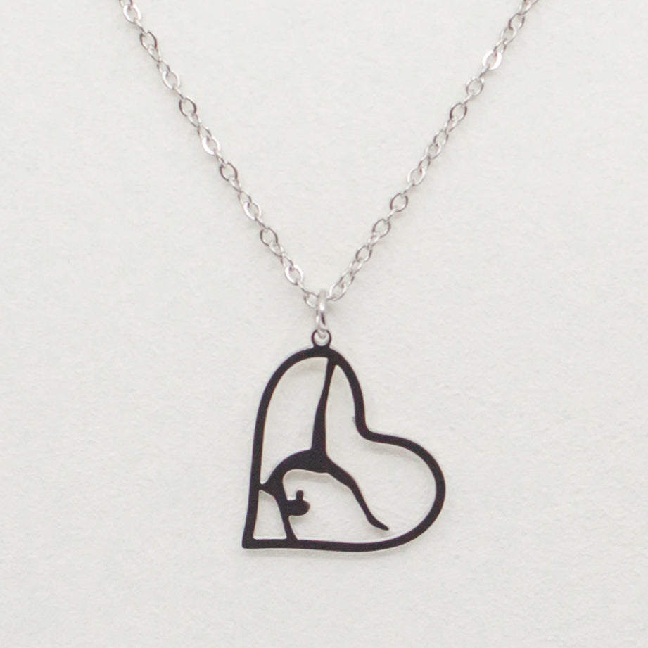 Gymnast Heart Necklace