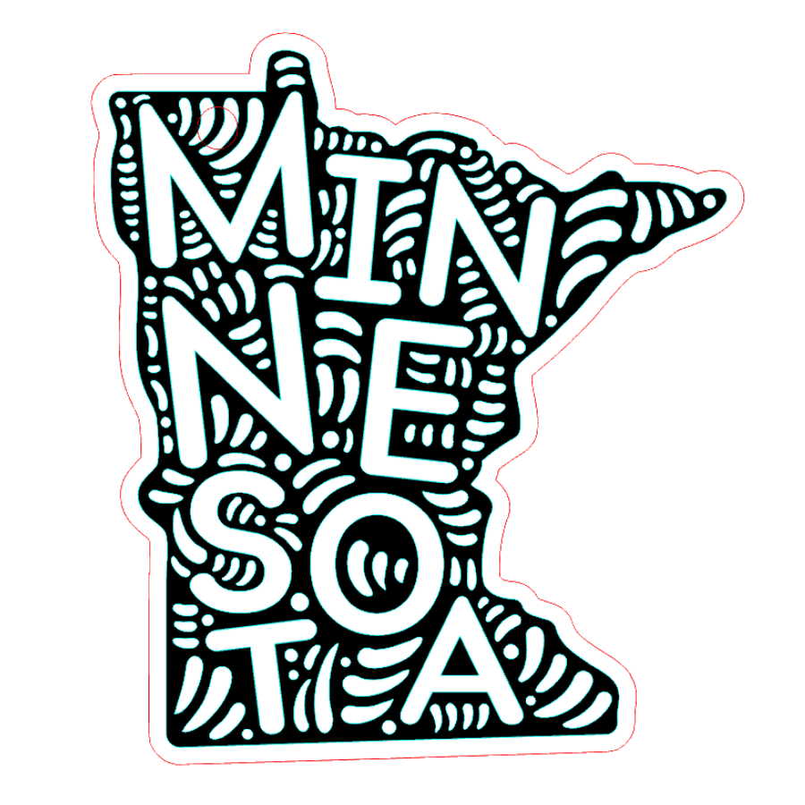 Clear Acrylic Minnesota Keychains