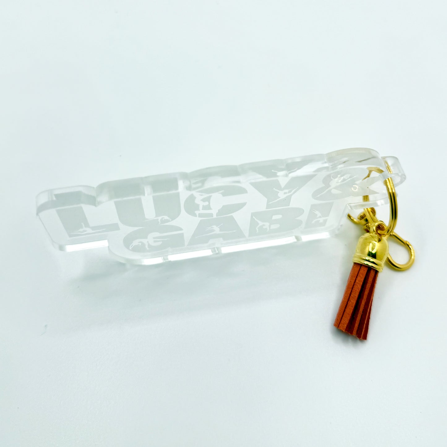 Personalized Name Gymnastics Keychain