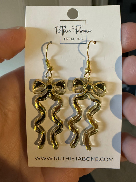 Long Bow Dangle Gold