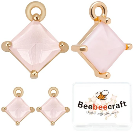 Crystal Rhombus Charms