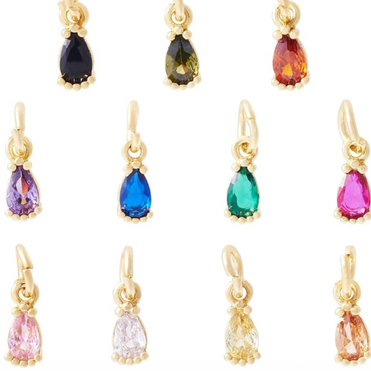 Teardrop Rhinestone Charm