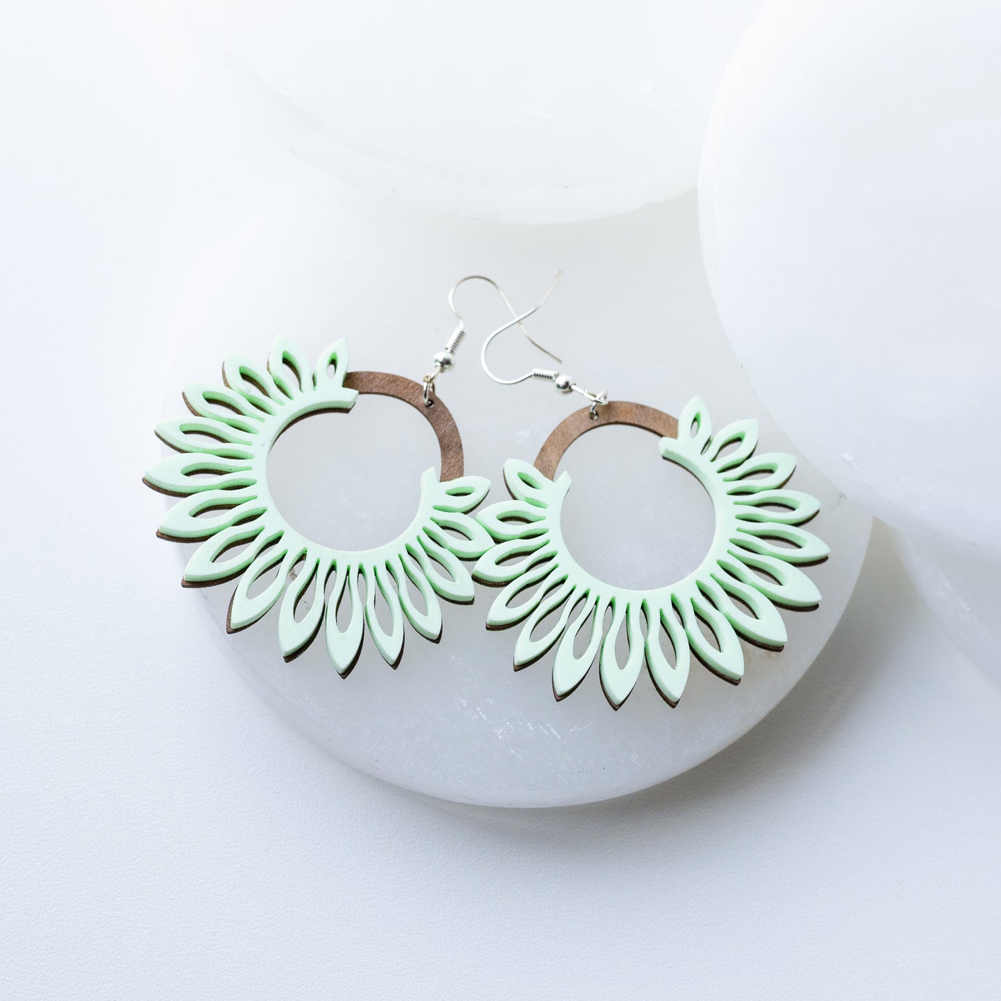 Fan Double Layer Matte Green