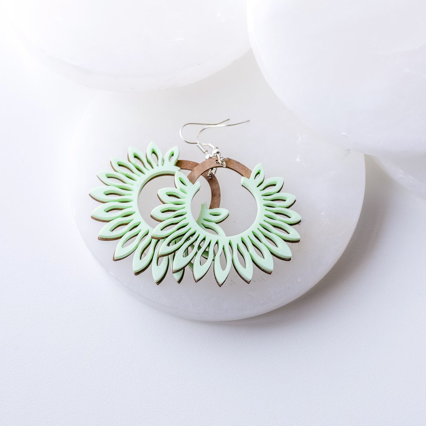 Fan Double Layer Matte Green
