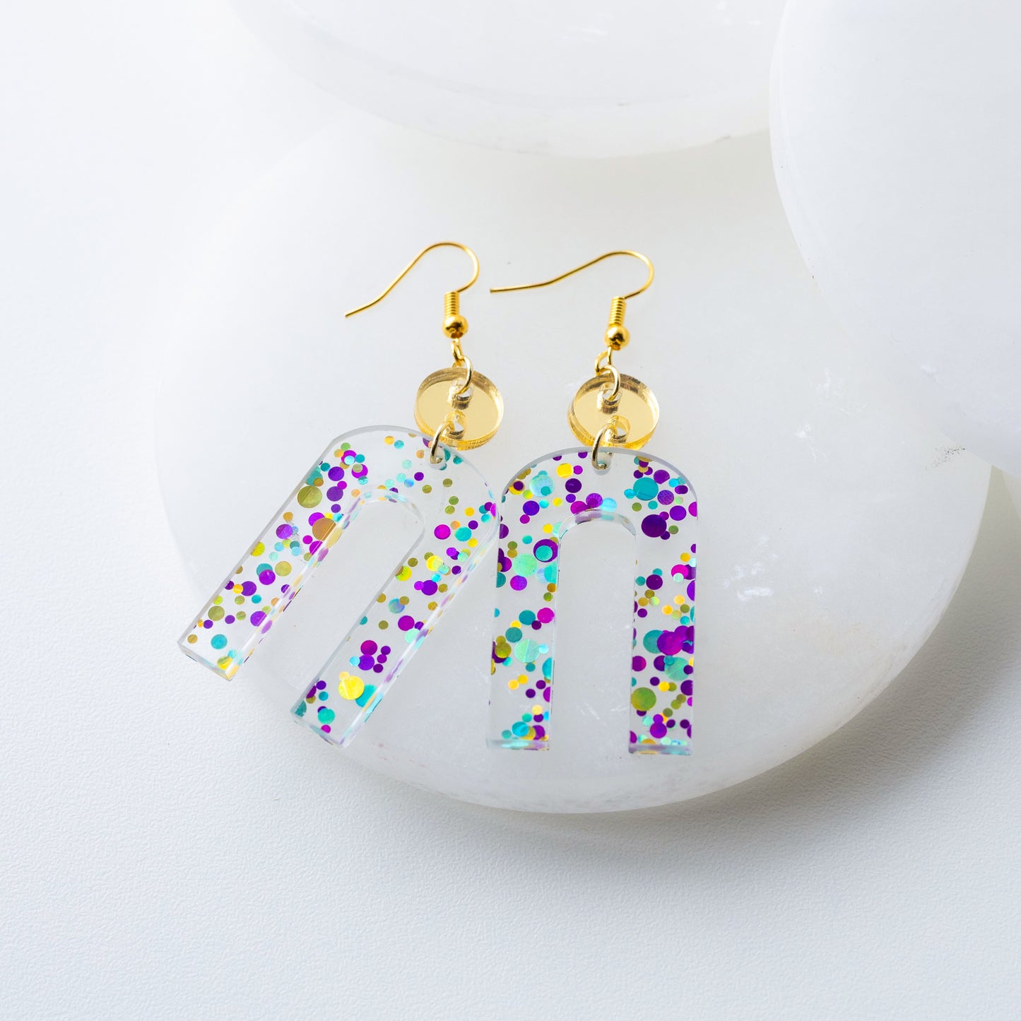 Arch Confetti Dot Mirror Circle Hook