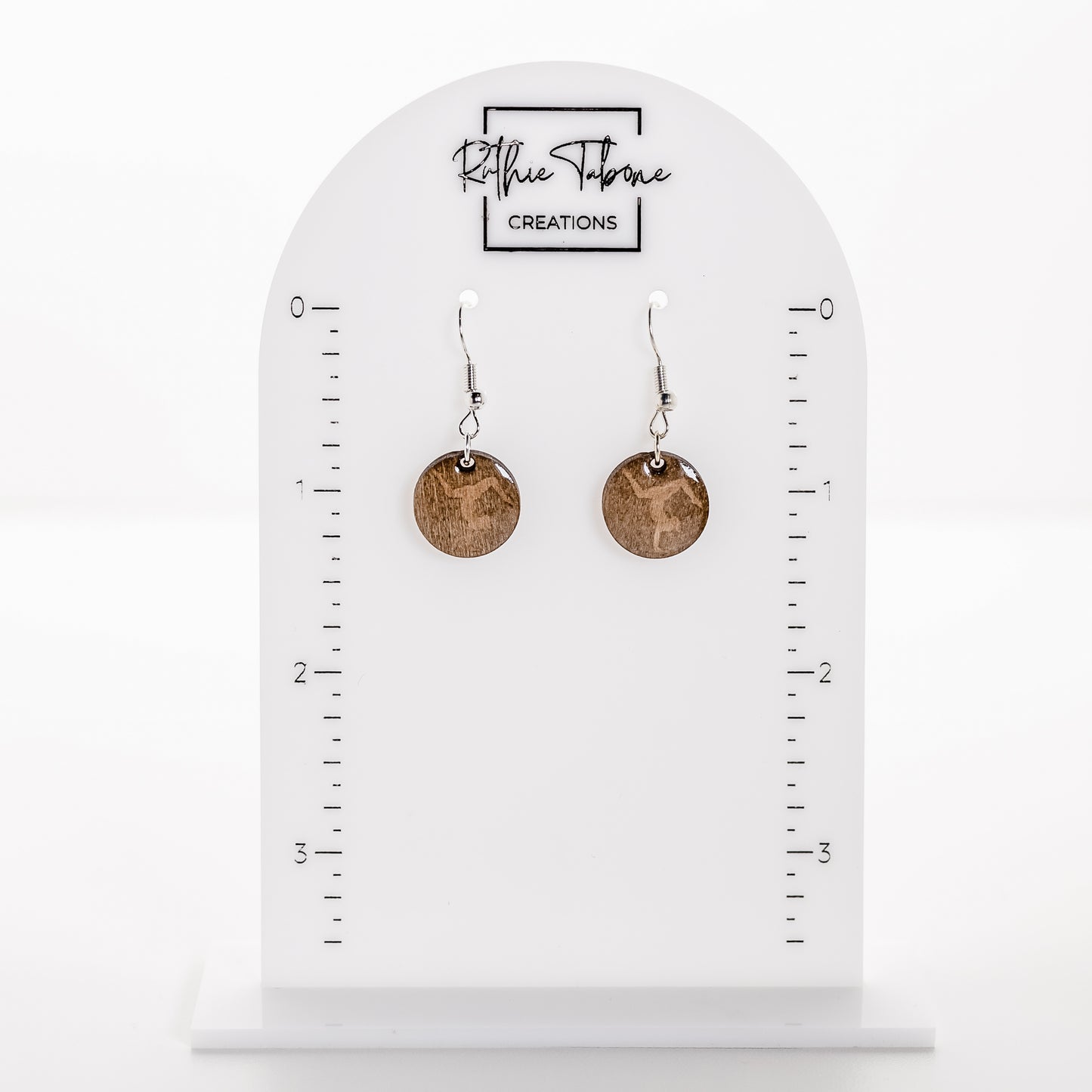 Wood Resin Gymnastics Dangles