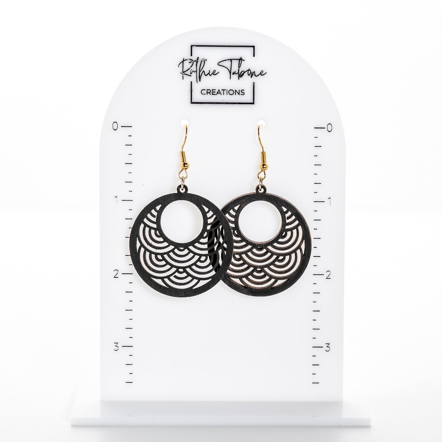 Scalloped Rainbow Hoops