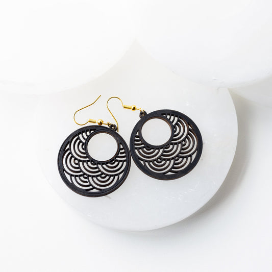 Scalloped Rainbow Hoops