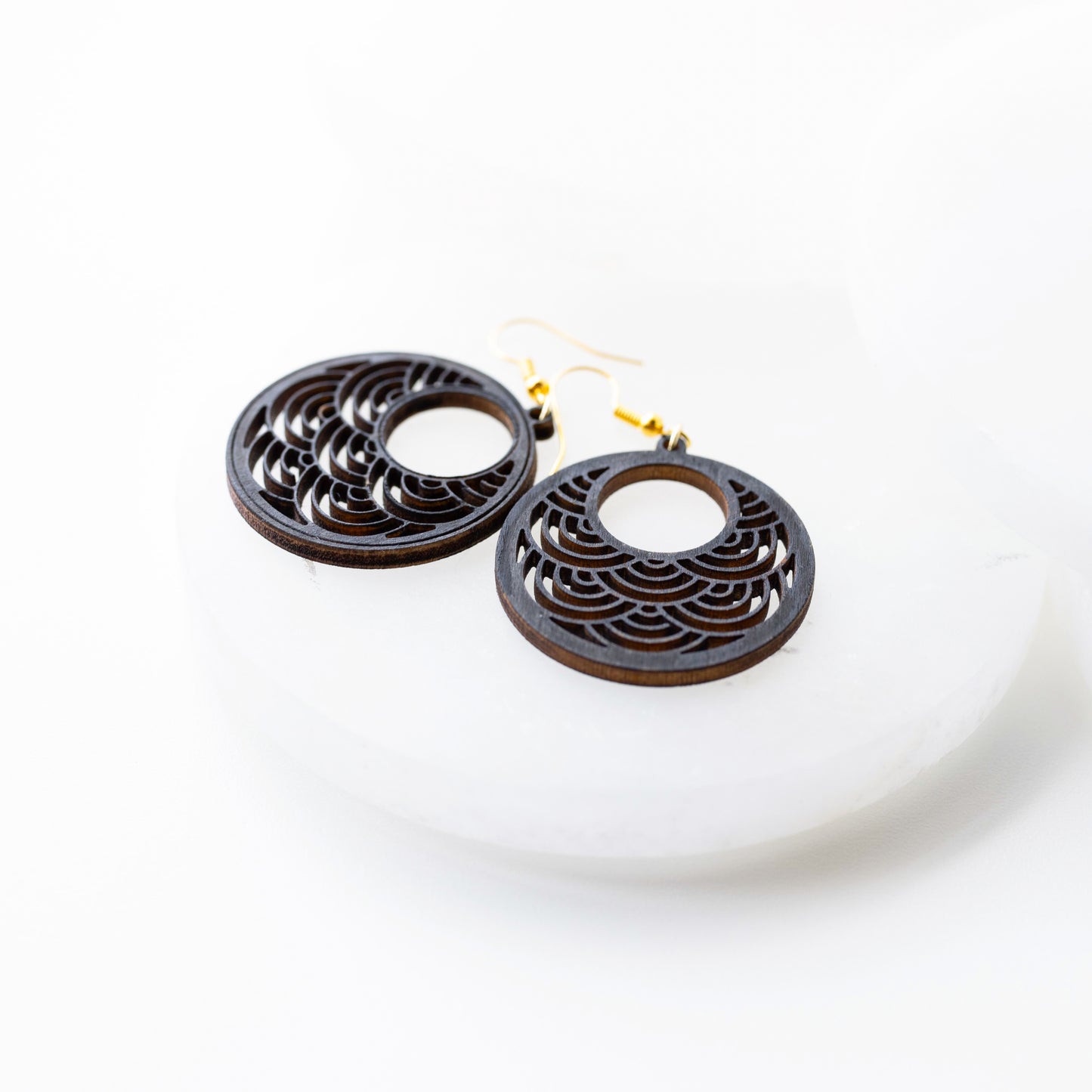Scalloped Rainbow Hoops