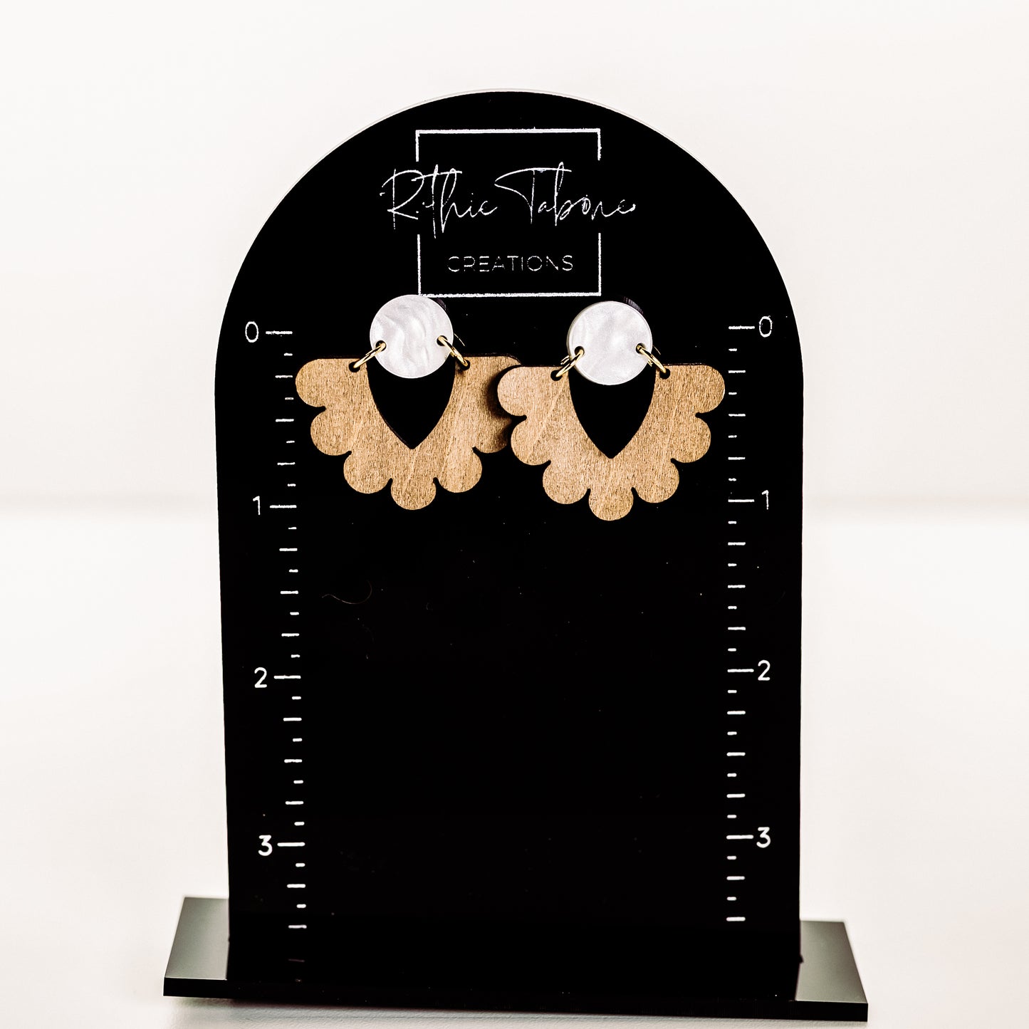 Sophisticated Scalloped Studs