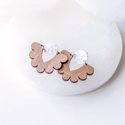 Sophisticated Scalloped Studs