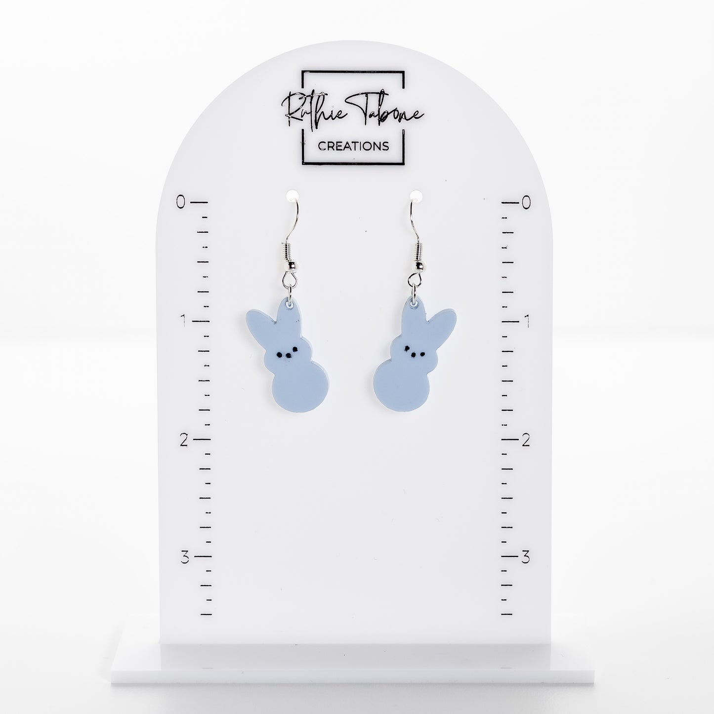 Acrylic Peep Bunny Earrings