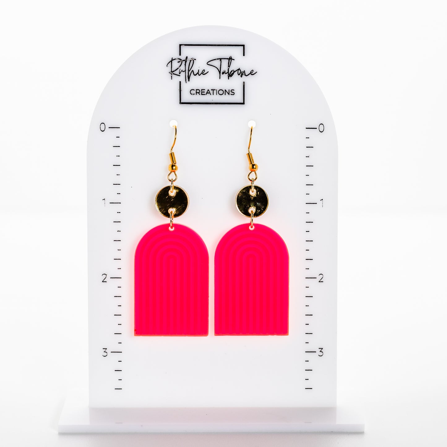 Claire - Pink w/ Gold Circle