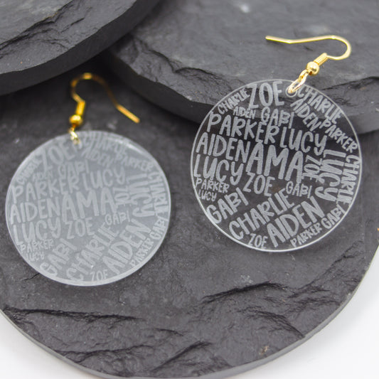 Custom Grandma Earrings