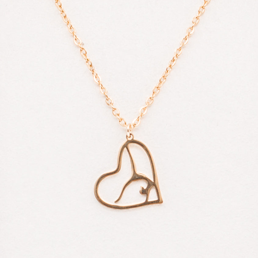 Gymnast Heart Necklace