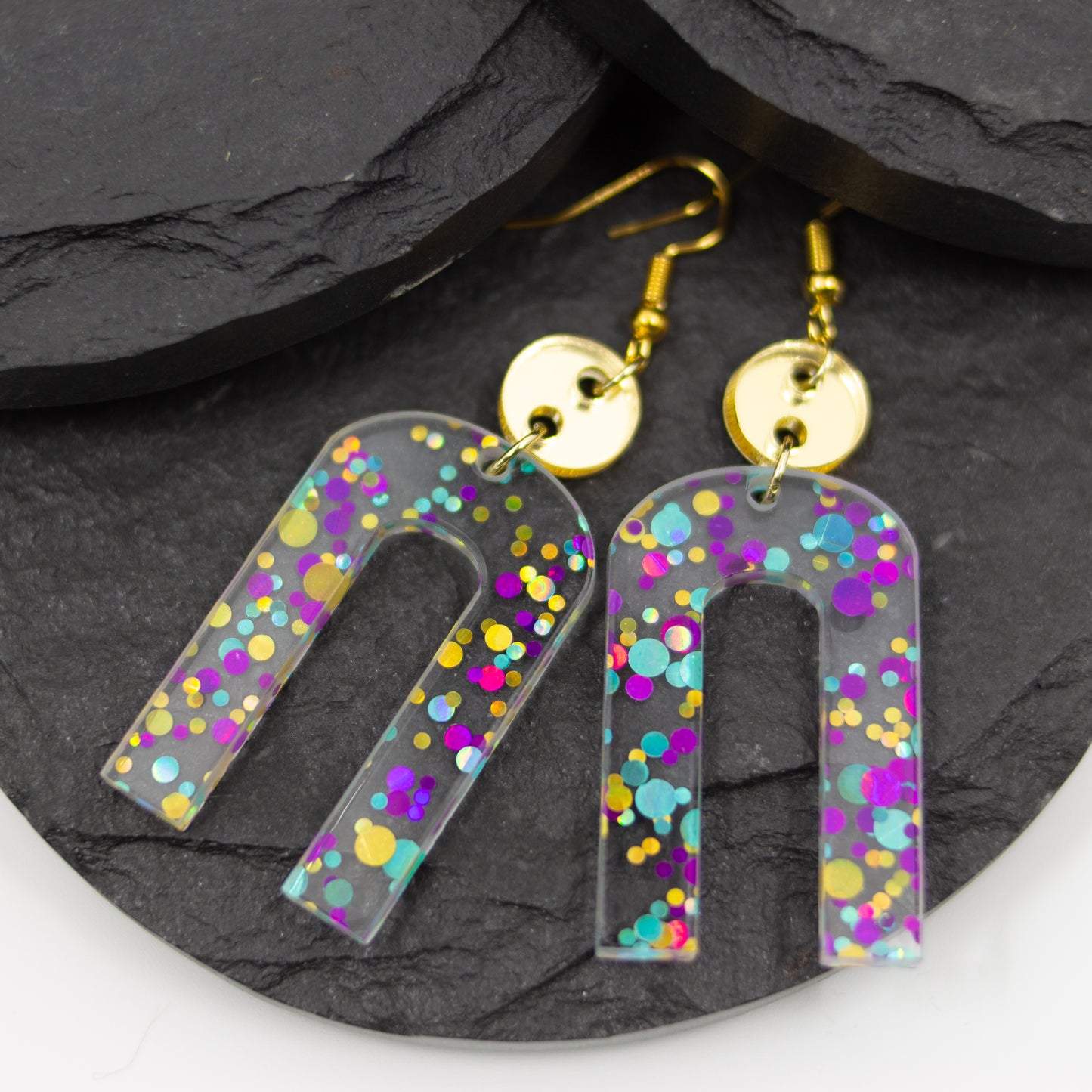 Arch Confetti Dot Mirror Circle Hook