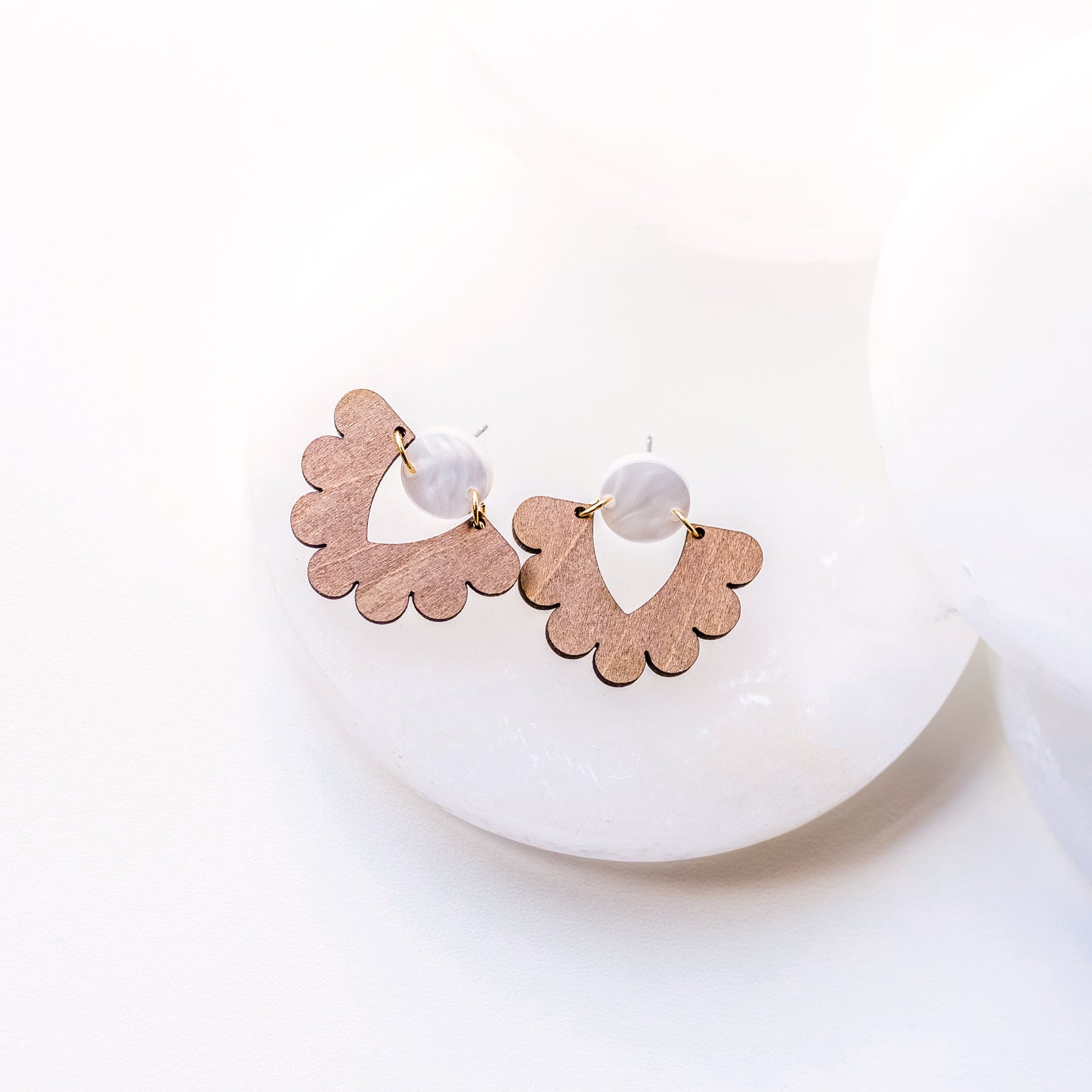 Sophisticated Scalloped Studs